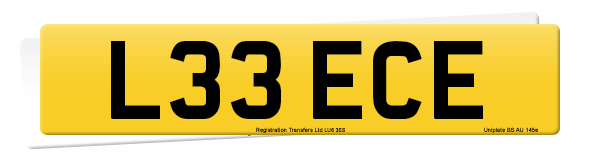 Registration number L33 ECE